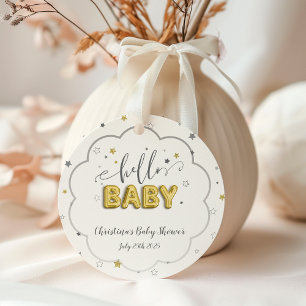 Étiquettes Cadeau Baby shower Twins Neutre Genre Twins Stars