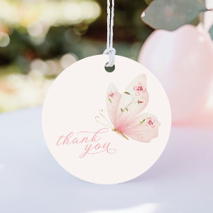 Étiquettes Cadeau Baby Shower Une Petite Papillon