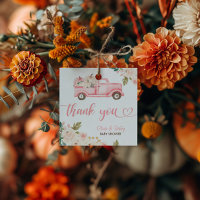 Baby shower vintage de camion Citrouille Floral