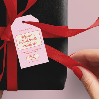 Étiquettes-cadeau Bachelorette Fête des mariées Favoriser Merci