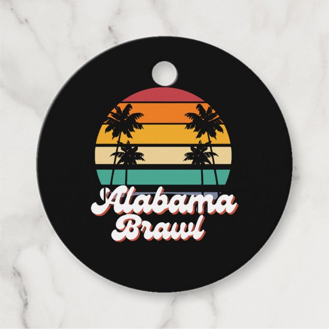 Étiquettes Cadeau Bagarre de l'Alabama  (Devant)