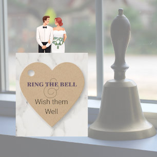 Étiquettes Cadeau Bague La Bell & Souhaite-Leur Bien Mariage