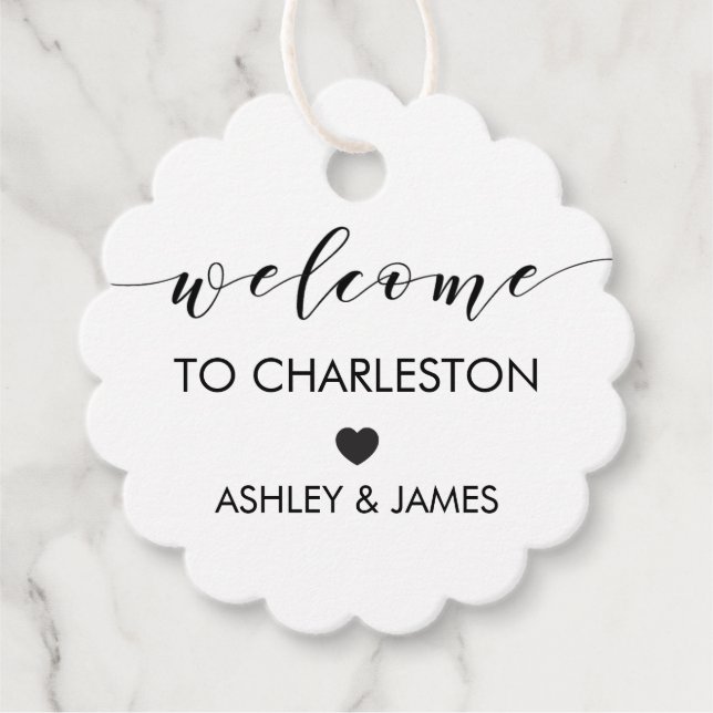 Étiquettes Cadeau Baguettes cadeaux de bienvenue mariage pour Hotel  (Devant)