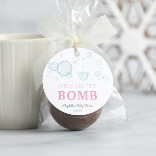 Étiquettes Cadeau Bain Bomb Baby shower en caoutchouc Canard Favoris