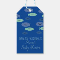 Bain de bébé thème poissons bleus nageant