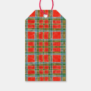 Étiquettes-cadeau BAIN MAC TARTAN Tags cadeaux
