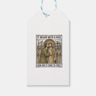 Étiquettes-cadeau Baiser de trahison biblique vintage