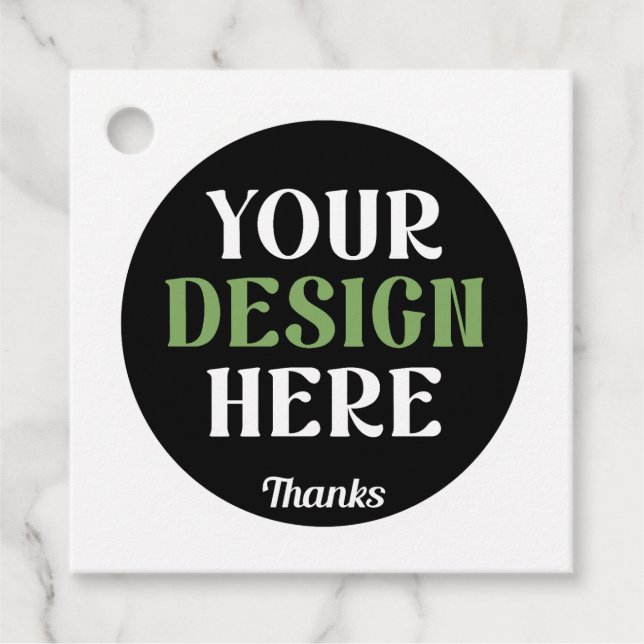 Étiquettes Cadeau baiser personnalisé, unique, élégant et minimalist (Devant)