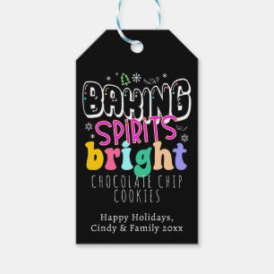 Étiquettes-cadeau Baking Spirits Bright Holiday Cookie Cute Retro