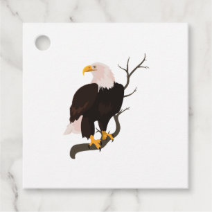 Étiquettes Cadeau Bald Eagle Oiseau Falcon Hawk Buzzard Raptor Natur