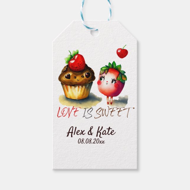 Étiquettes-cadeau Balise Amour : Sweet Gift (Devant)