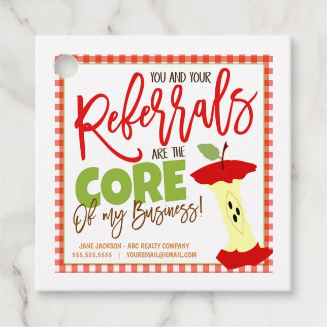 Étiquettes Cadeau Balise Apple Realtor Pop By (Devant)