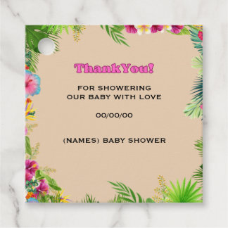 Étiquettes Cadeau Balise Appréciation pour bébé Aloha