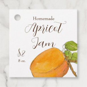 Étiquettes Cadeau Balise Apricot Jam Maison Canning Jar Hang