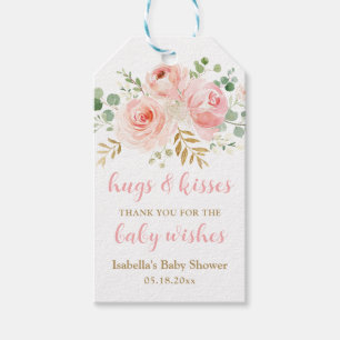 Étiquettes-cadeau Balise Baby shower de serrures et baisers Favorise