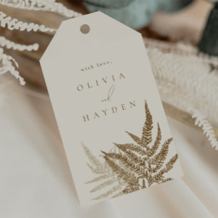 Étiquettes-cadeau Balise Boho Botanical Wedding Favor