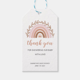 Étiquettes-cadeau Balise Cadeau Arc-En-Ciel Boho, Balises Faveur Ter