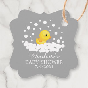 Étiquettes Cadeau Balise Cadeau Baby shower Favoriser en caoutchouc