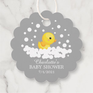 Étiquettes Cadeau Balise Cadeau Baby shower Favoriser en caoutchouc
