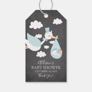 Étiquettes-cadeau Balise Cadeau Baby shower Favoriser Stork Boys