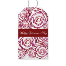Balise cadeau 'Bold Rose Valentine' (rose)