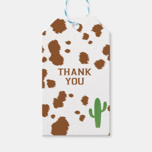 Étiquettes-cadeau Balise cadeau Brown pour vache