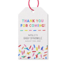 Balise Cadeau Confetti Sprinkles Baby Sprinkle Fav
