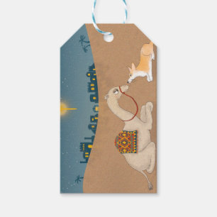 Étiquettes-cadeau Balise cadeau Corgi et chameau