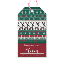 Balise cadeau Couleurs d'hiver
