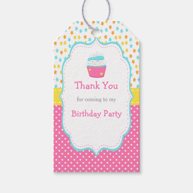 Étiquettes-cadeau Balise cadeau Cupcake and Sprinkles (Devant)