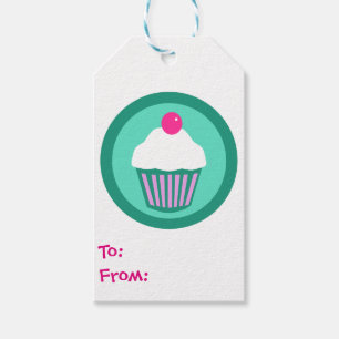 Étiquettes-cadeau Balise cadeau Cupcakes