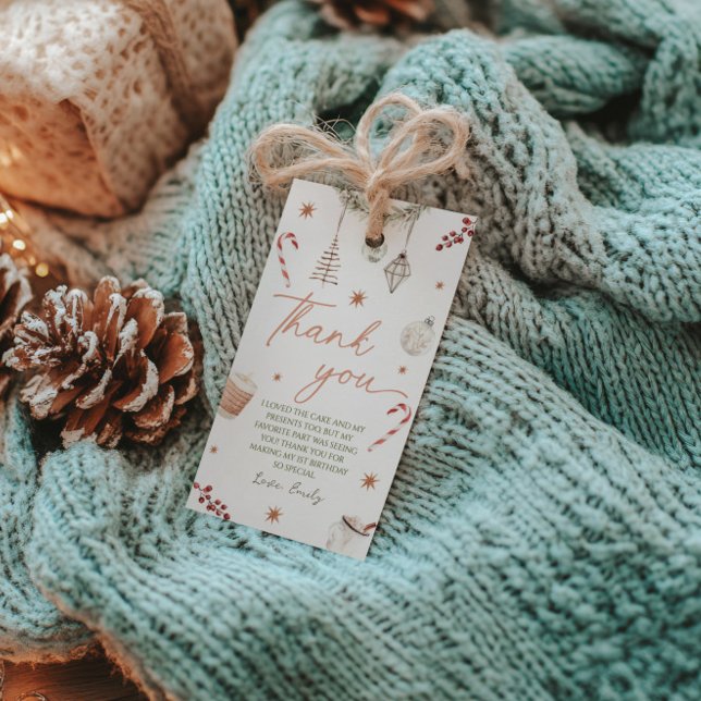 Étiquettes-cadeau Balise cadeau d'anniversaire Oh What Fun Christmas (Créateur téléchargé)