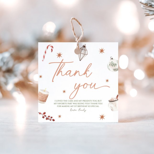 Étiquettes Cadeau Balise cadeau d'anniversaire Oh What Fun Christmas (Créateur téléchargé)