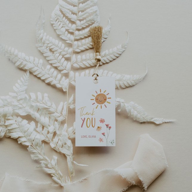 Étiquettes-cadeau Balise cadeau d'anniversaire Sunshine (Créateur téléchargé)