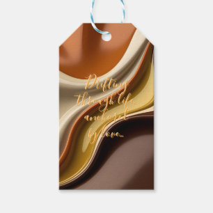 Étiquettes-cadeau Balise cadeau dans un graphique abstrait élégant
