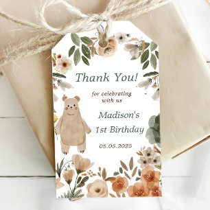 Étiquettes-cadeau Balise cadeau de 1er anniversaire de fête