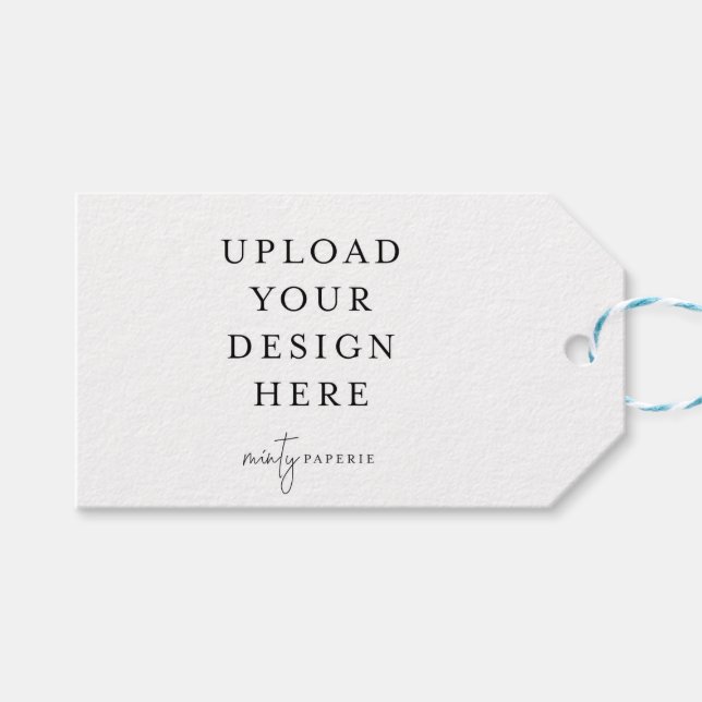 Étiquettes-cadeau Balise cadeau de 2 po x 3,5 po / Favoriser (Devant (Horizontal))