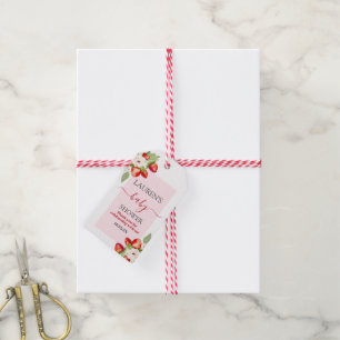 Étiquettes-cadeau Balise cadeau de Baby shower doux Berry
