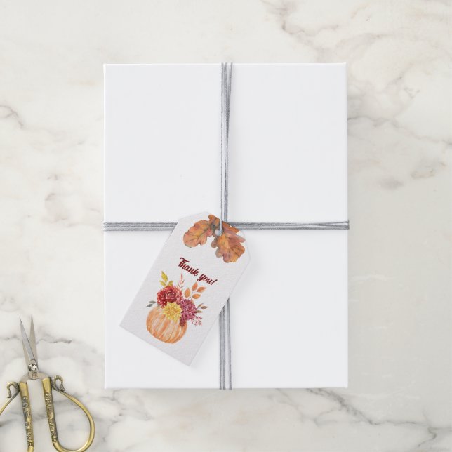 Étiquettes-cadeau Balise cadeau de collection de Mariages d'automne  (Avec de la ficelle)