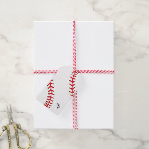 Étiquettes-cadeau Balise cadeau de conception de base-ball
