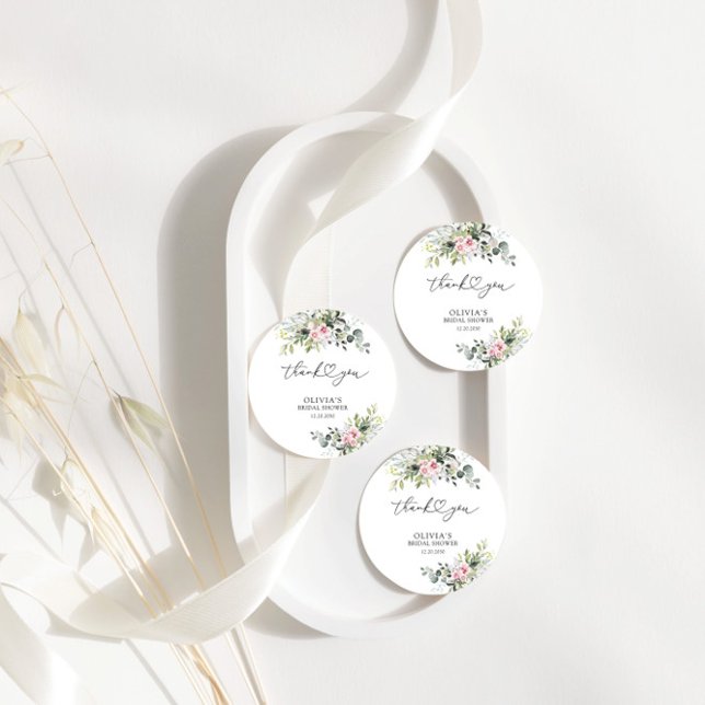 Étiquettes Cadeau Balise cadeau de Fête des mariées rose vif (Créateur téléchargé)