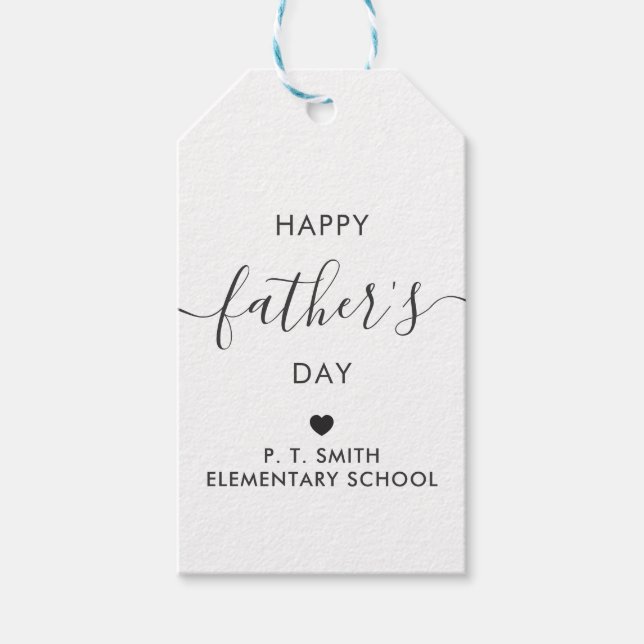 Étiquettes-cadeau Balise cadeau de Fête des pères heureuse, Balise p (Devant)