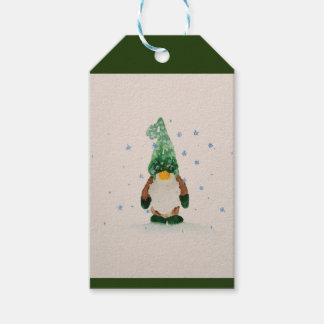 Étiquettes-cadeau Balise cadeau de gnome d'hiver de l'Alaska
