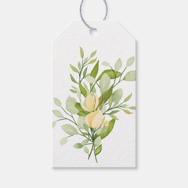 Étiquettes-cadeau Balise Cadeau De Jardin Avec Feuillage (Devant)