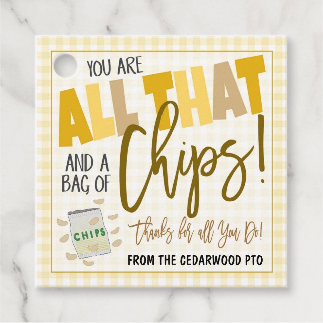 Étiquettes Cadeau Balise cadeau de jetons (Devant)