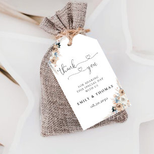 Étiquettes-cadeau Balise Cadeau de la cérémonie de Mariage Ivory et