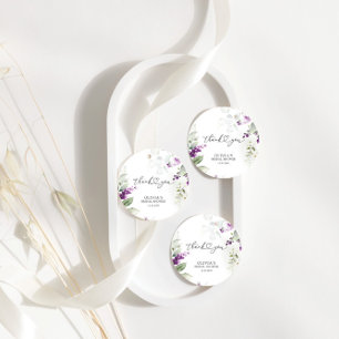 Étiquettes Cadeau Balise cadeau de la douche nuptiale de lavande ver