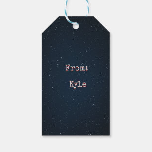 Étiquettes-cadeau Balise cadeau de la marine spatiale