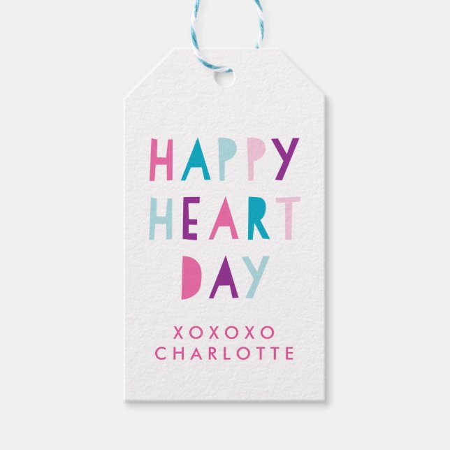 Étiquettes-cadeau Balise cadeau de la Saint-Valentin 2 (Devant)