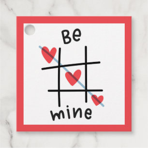 Étiquettes Cadeau Balise cadeau de la Saint-Valentin Be Mine Tic Tac